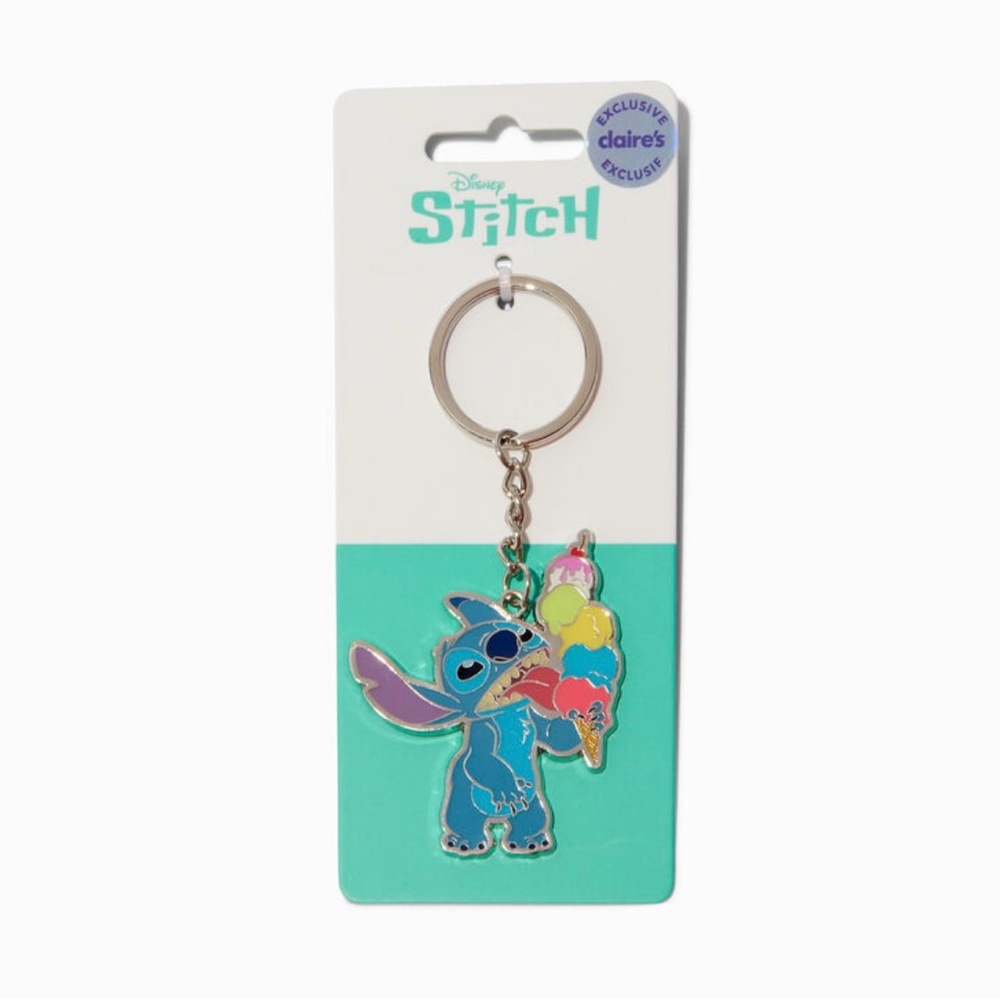 Disney Stitch Keychain with Ice Cream